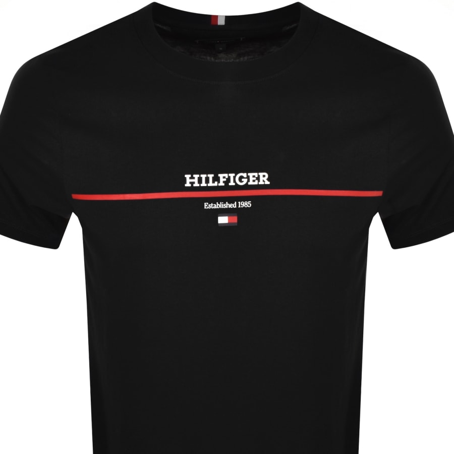 Tommy hilfiger black short sleeve shirt discount